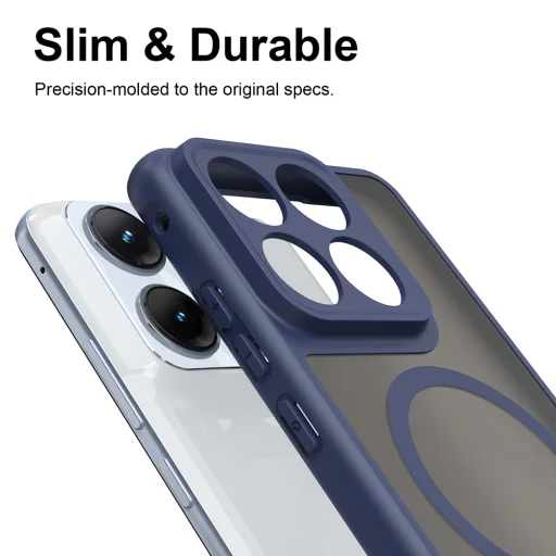 Motorola Edge 70 Fusion Sötétkék Techsuit HaloFrost II MagSafe tok - 3