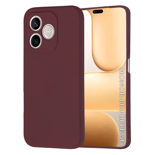 Honor 600 Lite Slivkovo červené puzdro Techsuit SoftFlex - 1