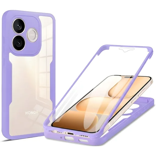 Honor 600 Lite Lila Techsuit - ColorVerse 360 Series + Kijelzővédő tok - 1