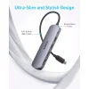 USB-C Hub Anker, 2 x USB-A - 1 x USB-A 3.0 - 1 x USB-C - 1 x HDMI, Sivý A8357HA0 thumbnail