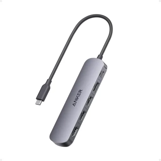 USB-C Hub Anker, 2 x USB-A - 1 x USB-A 3.0 - 1 x USB-C - 1 x HDMI, Sivý A8357HA0 - 1