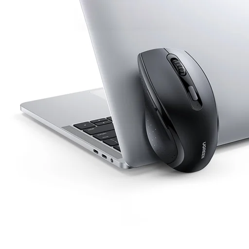 Ugreen bezdrôtová ergonomická optická myš - čierna - 10
