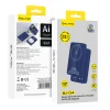 Blavec Power Bank 10000mAh BJ-04 Slim 13,5mm - Typ C - 22,5W magnetická Magsafe 3 v 1 (PBBJ04-MC10N) námornícka modrá sklo thumbnail