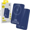 Blavec Power Bank 10000mAh BJ-04 Slim 13,5mm - Typ C - 22,5W magnetická Magsafe 3 v 1 (PBBJ04-MC10N) námornícka modrá sklo thumbnail