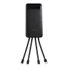 Charmast W2089 PD3.0 3A 22,5W 20000 mAh powerbanka so zabudovanými káblami USB-A / USB-C / Lightning / Micro USB čierna thumbnail