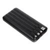 Charmast W2089 PD3.0 3A 22,5W 20000 mAh powerbanka so zabudovanými káblami USB-A / USB-C / Lightning / Micro USB čierna thumbnail