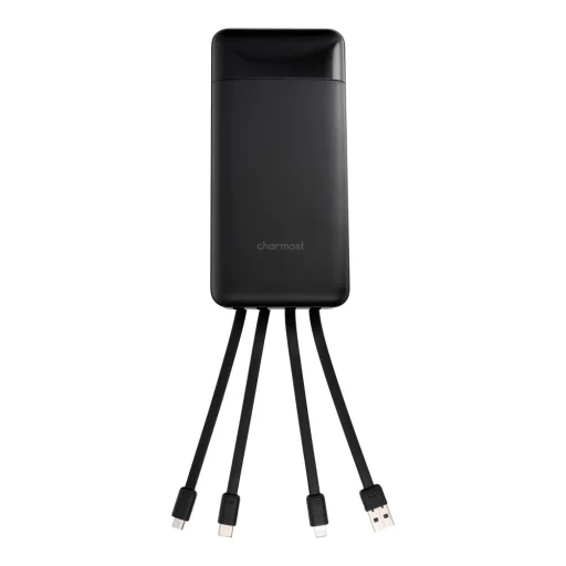 Charmast W2089 PD3.0 3A 22,5W 20000 mAh powerbanka so zabudovanými káblami USB-A / USB-C / Lightning / Micro USB čierna - 5