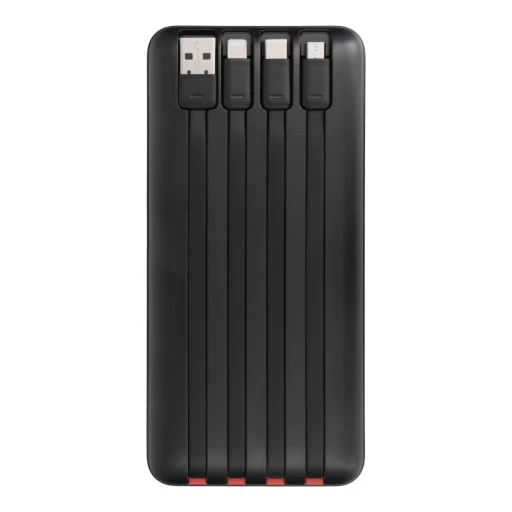 Charmast W2089 PD3.0 3A 22,5W 20000 mAh powerbanka so zabudovanými káblami USB-A / USB-C / Lightning / Micro USB čierna - 3