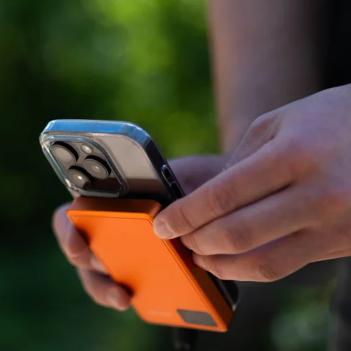 Blavec Power Bank 10000mAh BJ-03 Slim 13,5mm - Type C - 22,5W magnetic Magsafe 3 in 1 (PBBJ03-MC10O) orange aluminum - 5