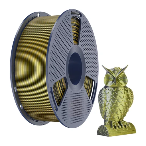 Sunlu PLA+ Silk kétszínű filament fekete-arany - 2