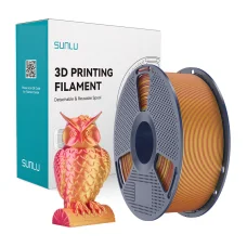 Sunlu PLA+ Silk dvojfarebný filament červeno-zlatý