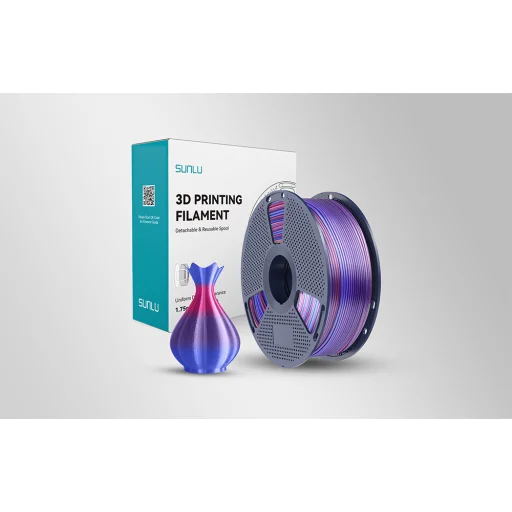 Sunlu PLA+ Silk szivárvány 02 filament - 9