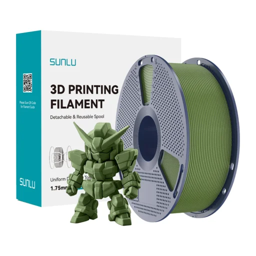 Sunlu Filament PLA+ 2.0 olivovo zelená - 1