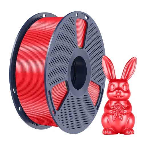 Sunlu PLA+ Silk piros filament - 2