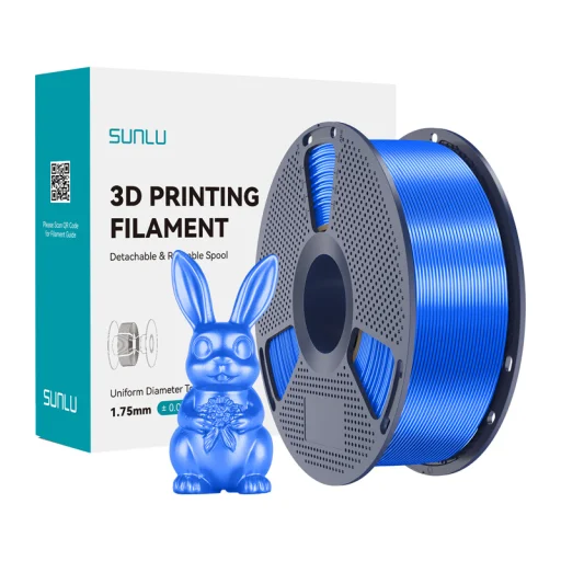 Sunlu PLA+ Silk modrý filament - 1