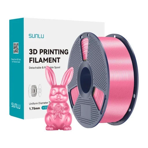 Sunlu Filament PLA+ Hodvábna ružová - 1