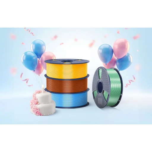 Sunlu Filament PLA+ Silk Sárgaréz - 7