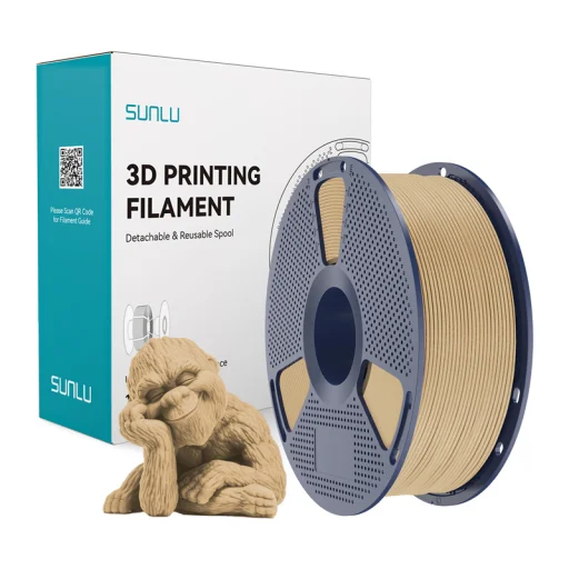 SUNLU filament s efektom dreva pre 3D tlačiarne javor - 1