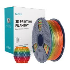 Sunlu PLA filament Priehľadný dúhový 01