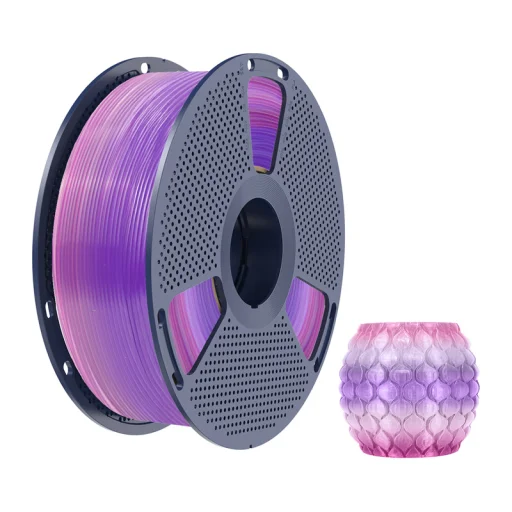 SUNLU PLA filament priehľadný dúhový 03 - 2