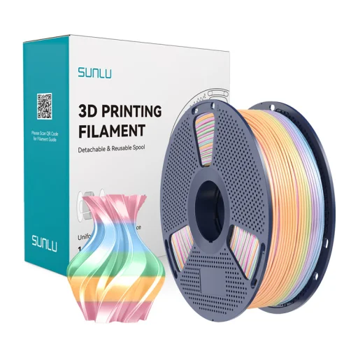 Sunlu PLA+ selyem szivárvány 04 filament - 1