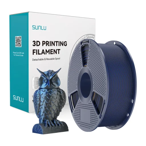 Sunlu Filament PLA+ Hodvábny Dvojfarebný Čierno-modrý - 1