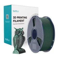 Sunlu PLA+ Silk dvojfarebný filament čierno-zelený