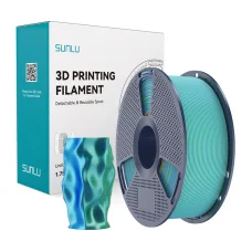 Sunlu PLA+ Silk dvojfarebný filament modro-zelený