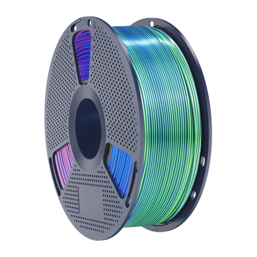 Sunlu PLA+ Silk trojfarebný filament modro-zeleno-fialový - 4