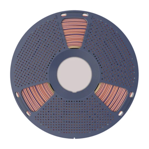 Sunlu PLA+ Silk háromszínű filament narancs-kék-zöld - 3