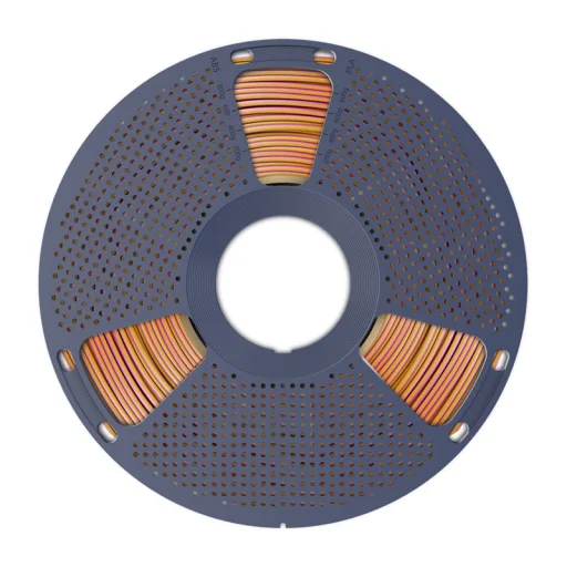 Sunlu PLA+ Silk trojfarebný filament červeno-žlto-modrý - 3
