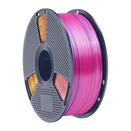 Sunlu PLA+ Silk trojfarebný filament červeno-žlto-modrý - 4