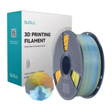 Sunlu PLA+ Silk négy színű filament kék-lila-narancs-sárga