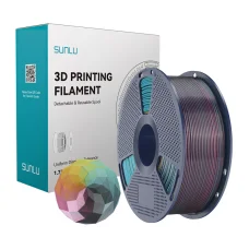 Sunlu PLA+ Silk štvorfarebný filament červená-žltá-zelená-čierna