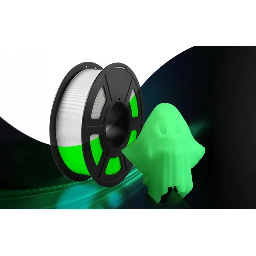 Sunlu PLA filament svietiaci v tme (z bielej na zelenú) - 6