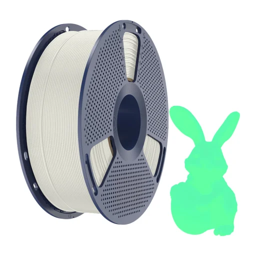 Sunlu PLA filament svietiaci v tme (z bielej na zelenú) - 2