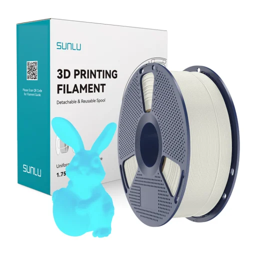 Sunlu PLA filament svietiaci v tme (z bielej na modrú) - 1