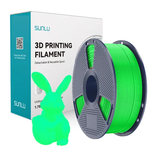Sunlu PLA filament svietiaci v tme budúca zelená - 1