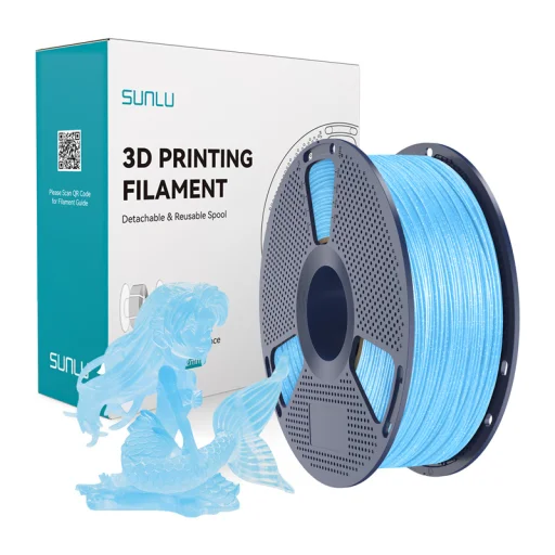 Sunlu PLA Twinkling filament (trblietavá modrá) - 1