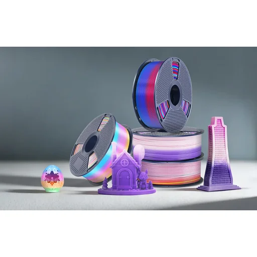 Sunlu Filament PLA+ Silk (szivárvány 01) - 5