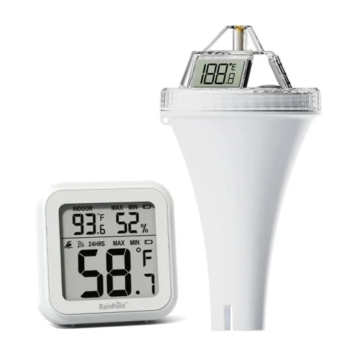 RainPoint bezdrôtový bazénový teplomer s prijímačom - 2