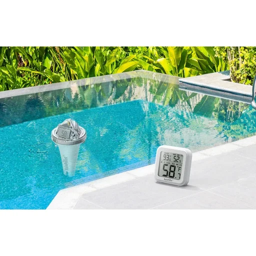 RainPoint vezeték nélküli medencehőmérő vevőegységgel - 4