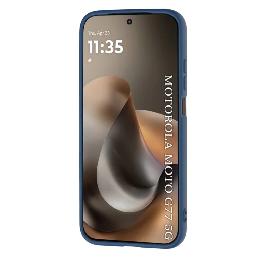 Motorola Moto G77 / G67 tmavomodré puzdro Techsuit SoftFlex - 2