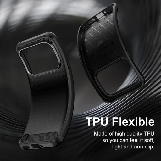 Nothing Phone 4a Pro Fekete Techsuit - Carbon Szilikon tok - 3