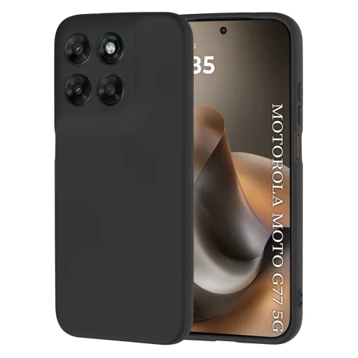 Motorola Moto G77 / G67 čierne puzdro Techsuit SoftFlex - 1