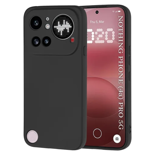Nothing Phone 4a Pro Fekete Techsuit SoftFlex tok - 1