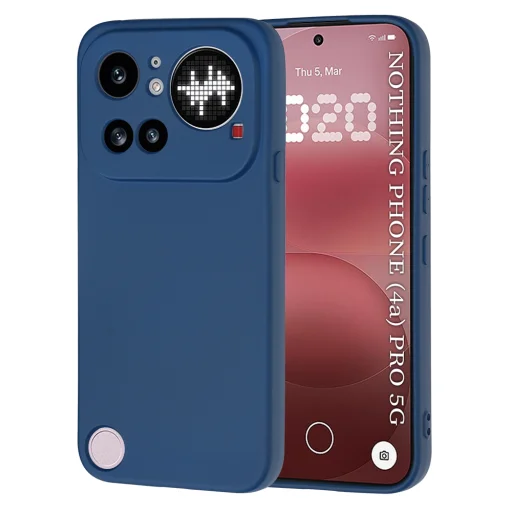 Puzdro Techsuit SoftFlex pre Nothing Phone 4a Pro, námornícka modrá - 1