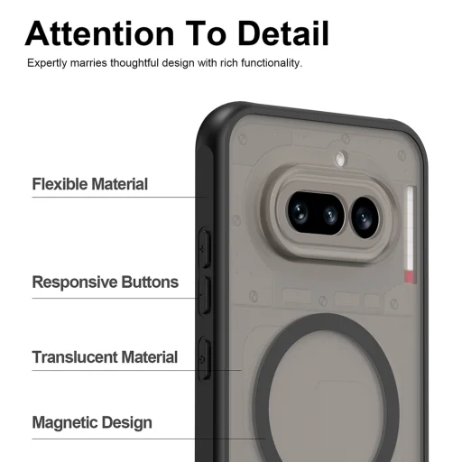 Nothing Phone (4a) Pro čierne Techsuit HaloFrost II MagSafe puzdro - 6