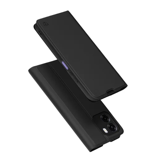 Oppo A6x 4G / A6x 5G čierne vyklápacie puzdro Techsuit Magskin - 1