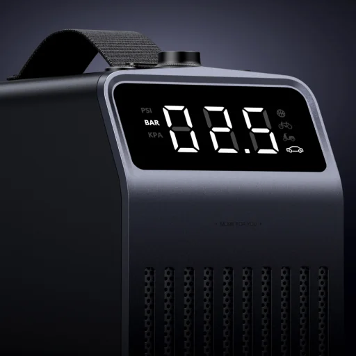 Ugreen 150 PSI 12V Elektromos Autógumi Pumpa Digitális Kijelzővel - Szürke - 4